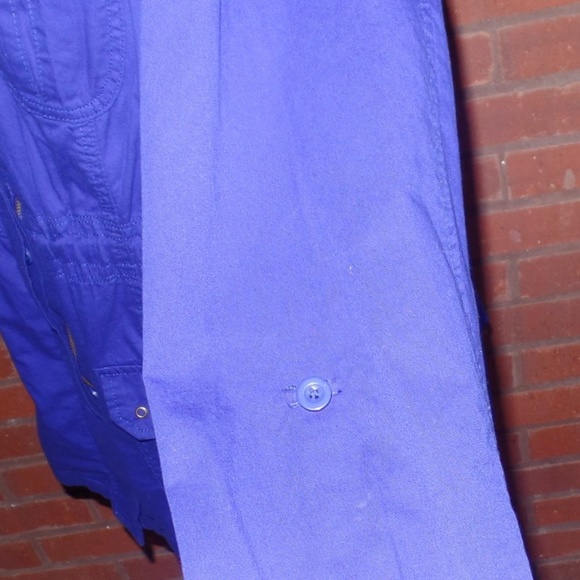 NWT Blue Zip Jacket Blazer Casual Cargo Plus NEW - Picture 3 of 6